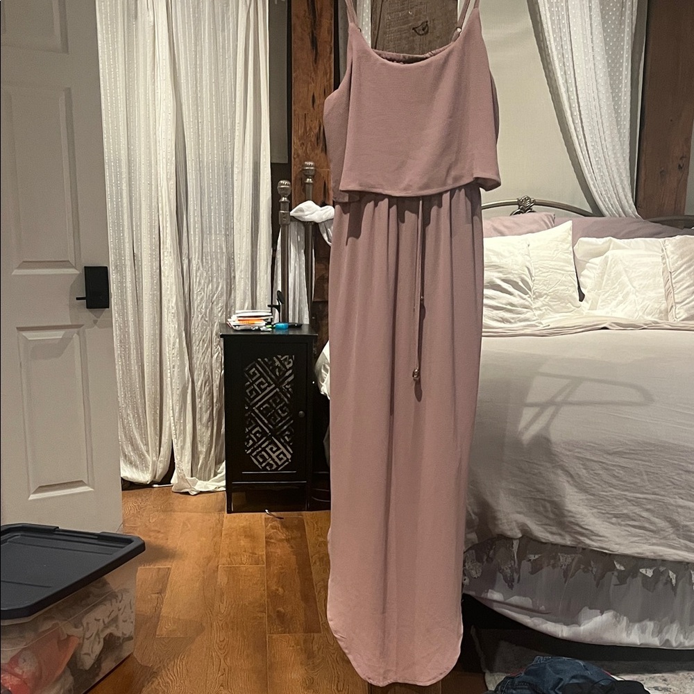 Chic Blush Maxi Dress